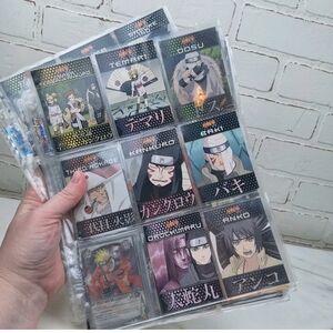 Naruto Trading Card Collection, 17 Pages, 9 Cards Per Page.